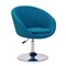 Manhattan Comfort Hopper Swivel Adjustable Height Chair in Blue and Polished Chrome, PK2 2-AC036-BL - alternate 6